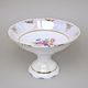 656: Fruit bowl footed h 16 cm, d 23 cm, Sonáta, flowers, Leander Loučky