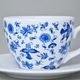 Cup 250 ml and saucer 15 cm Milada, Fragments of Onion Pattern, Blue, Český porcelán a.s.
