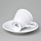 Cup 70 ml espresso + saucer 120 mm, Marie Louise white, Thun 1794, karlovarský porcelán