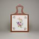 Board decorative wall 21,5 x 12,5 cm, Meissen Rose