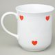 Mug Golem 1,5 l, Red hearts, Český porcelán a.s.
