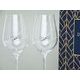 Set 2 sklenic na víno 360 ml, Helix, krystaly Swarovski, DIAMANTE