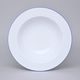 Plate deep 22 cm (450 ml), ELLA blue stripes, Thun 1794, karlovarský porcelán