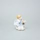Chlapec s ovečkou, 6,2 x 5,5 x 7,2 cm, Biskvit + Saxe, Porcelánové figurky Duchcov