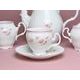 Pink line: Coffee set for 6 persons, Thun 1794 Carlsbad porcelain,, BERNADOTTE roses