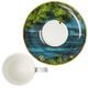 Espresso šálek a podšálek Chiaro di luna 100 ml, jemný kostní porcelán, Kočky Goebel R. Wachtmeister