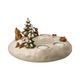 Advent wreath Winterforest 27 / 27 / 14 cm, stoneware, Goebel