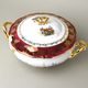 Soup tureen 3 l, hunting - ruby, Carlsbad