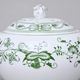 Cukřenka s oušky s víčkem bez výřezu 300 ml, zelený cibulák, Český porcelán a.s.