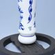 Krbový svícen chalupářský 29 cm (porcelán + železo), Cibulák, originální z Dubí