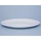 Dish round flat 35 cm (club plate), White with blue line, Cesky porcelan a.s.