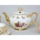Tea set for 6 pers., Cecily roses, Royal porcelain Bohemia