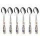 Coffee spoon set - present packing 13,8 cm, 6 pcs., Original Blue Onion Pattern