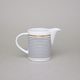 Creamer 180 ml, ELLA Black-Gold Stripes, Thun 1794 Carlsbad Porcelain