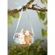Hanging ornament Annual Rabbit 2026 8 / 6.5 / 6.5cm, biscuit china, Goebel