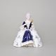 Lady Sitting With Mirror rococo 12 x 14 x 15 cm, Isis, Porcelain Figures Duchcov