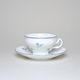 Tea cup and saucer 205 ml / 15,5 cm, Thun 1794 Carlsbad porcelain, BERNADOTTE blue flower