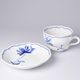 Cup and saucer B plus B 0,21 l / 14 cm for coffee, Eco blue, Cesky porcelan a.s.