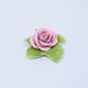Rose on table - pink 7 x 7,5 x 3,5 cm, Unterweissbacher porcelain