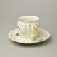 BERNADOTTE castle: Cup + saucer 220 ml / 16 cm, Thun 1794, karlovarský porcelán