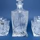Quadro whisky set 500PK, thistle decor, 1+6 for 6 per., 700 ml + 340 ml, Bohemia Crystalite