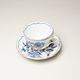 Cup and saucer A + A, 80 ml / 11 cm for mocca (mini coffee), Original Blue Onion + gold Pattern