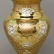 Vase 35 cm, GOLD glass, gold + enamel, Nový Bor glass