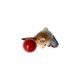 Rabbit figurine Boy with baloon 8 / 4.5 / 15cm, stoneware, Goebel