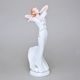 Lady 13,5 x 11 x 29 cm, White + Gold, Porcelain figures Duchcov