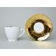 Cup 175 ml and saucer coffee, Opera GOLD inside, Cesky porcelan a.s.