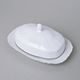 Butter dish 250 g, Thun 1794 Carlsbad porcelain, BERNADOTTE frost, Platinum line