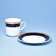 Cup 150 ml coffee + saucer 135 mm, Sabina, cobalt blue plus gold, Leander 1907