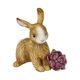 Figurine Rabbit - Annual Bunny 2024 with magnolia flower, 9 / 7 / 9 cm, Biscuit china, Goebel