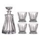 Crystal whiskey set Plantica 1+4, Aurum Crystal