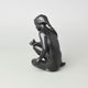 Lady With A Bird 18,5 x 12 x 12 cm, Black, Porcelain Figures Duchcov