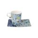 Cup and saucer James Rizzi - Give Peace a Chance, 400 ml / 19,5 cm, Fine Bone China, Goebel