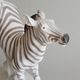 Zebra, 29,5 x 25,5 x 11,5 cm, Pastel, Porcelain Figures Duchcov