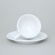 Cup cofffee 140 ml + saucer 135 mm, Lea white, Thun 1794 Carlsbad porcelain