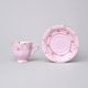 Cup 90 ml Espresso + Saucer 10,5 cm, Sonáta decor 158, Leander Rose china