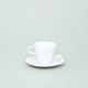 Bohemia White, Podšálek espresso s ouškem 10 cm, design Pelcl, Český porcelán a.s.