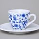 Cup espresso 90 ml and saucer 12,5 cm Milada, Fragments of Onion Pattern, Blue, Český porcelán a.s.