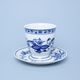 Blue Onion: Cup plus saucer Alexandria 0,3 l, Leander 1907