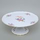 Cake plate 32 cm on stand, Thun 1794 Carlsbad porcelain, BERNADOTTE Meissen Rose