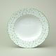 Plate deep 23 cm, Thun 1794, karlovarský porcelán, Natálie green flowers
