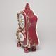 Clock Baroco 15 x 8 x 30 cm, Purple, Porcelain Figures Duchcov