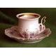 Cup 120 ml and saucer 14 cm coffee, Lenka 247p, Rose China Chodov