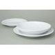 Plate set for 4 pers with soup bowls, Praha white, Cesky porcelan a.s.