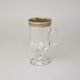 Cup Venezia glass 160 ml footed, gold-platinum, Balvínglass