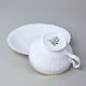 Tea cup and saucer 205 ml / 16 cm, Thun 1794 Carlsbad porcelain, BERNADOTTE gold line