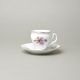 Šálek a podšálek Espresso 75 ml / 12 cm, Thun 1794, karlovarský porcelán, BERNADOTTE míšeňská růže